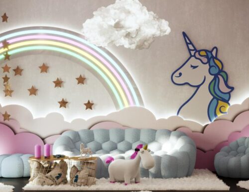 Dormire tra unicorni e arcobaleni: a Milano è stata inaugurata la “The unicorn House”